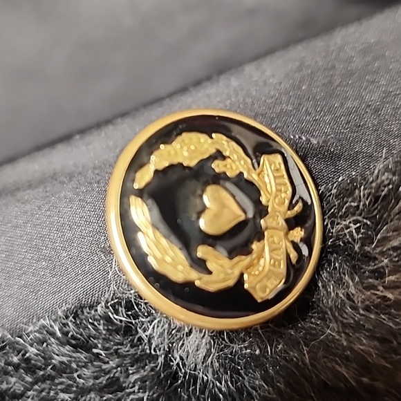 St.  John Classic Reversible oversized  black faux fur coat Luxury Old Money WOW - Picture 3 of 13